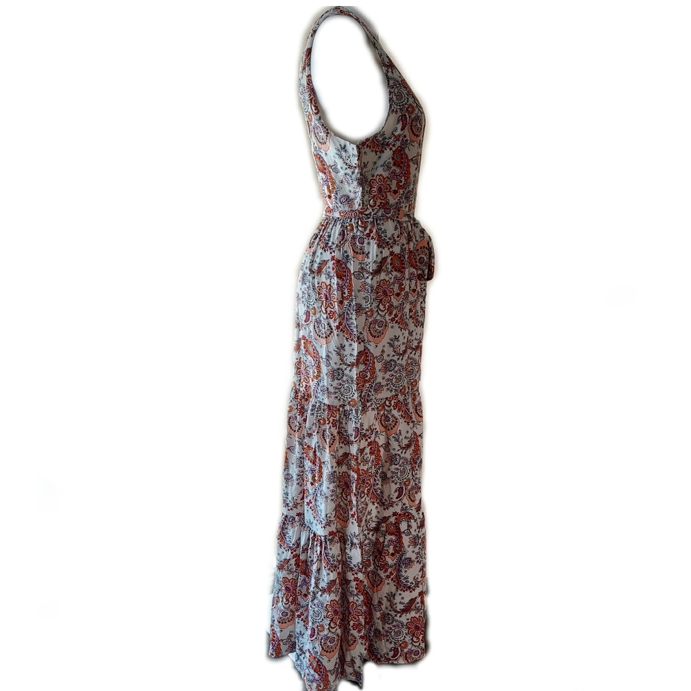 Rachel Zoe V-Neck Floral Boho Maxi Dress - Picture 2 of 9
